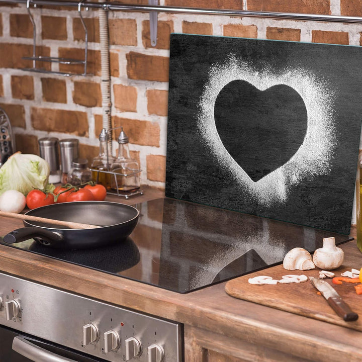 TMK ArtDeko Herdabdeckplatte 1 Teilig 60x52 cm - Spritzschutz Herdabdeckung – Herdschutz aus Sicherh