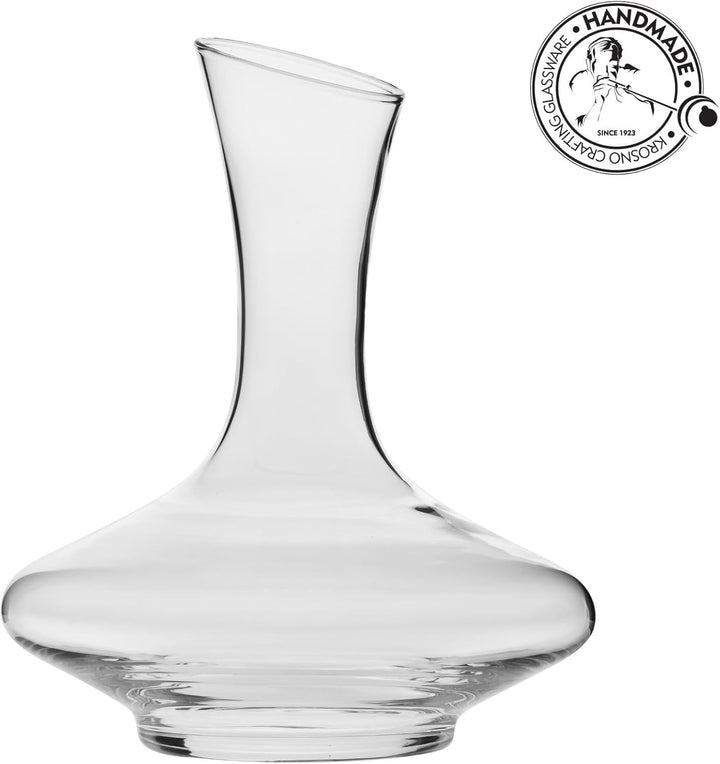 Krosno Essence Weindekanter, 1200 ml, Handgefertigtes Glas, Elegantes und Funktionales Design, Perfe