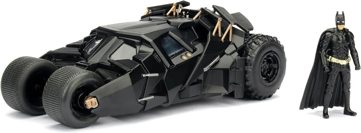 Jada Toys 253215005 The Dark Knight Batmobil, hochdetailiertes 1:24 Modellauto inkl. Batman Figur, C