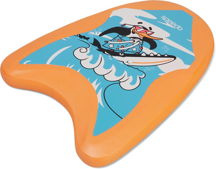 Speedo Unisex Kinder Printed Float Bedruckter Schwimmer, Chima-Azurblau/Neon-Orange, One Size