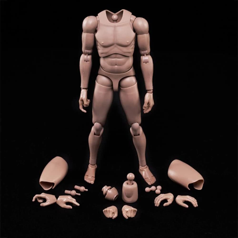 1/6 Männlicher Körper,12'' Europa Haut Actionfigur Körper Spielzeug MX02-A Für 1/6 Kopf Skulptur, A