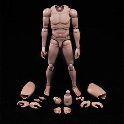 1/6 Männlicher Körper,12'' Europa Haut Actionfigur Körper Spielzeug MX02-A Für 1/6 Kopf Skulptur, A