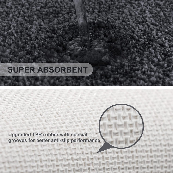 Badematte Rutschfest Badteppich Extra Lange Verdickt Badezimmerteppich Weich Badeteppich Flauschige