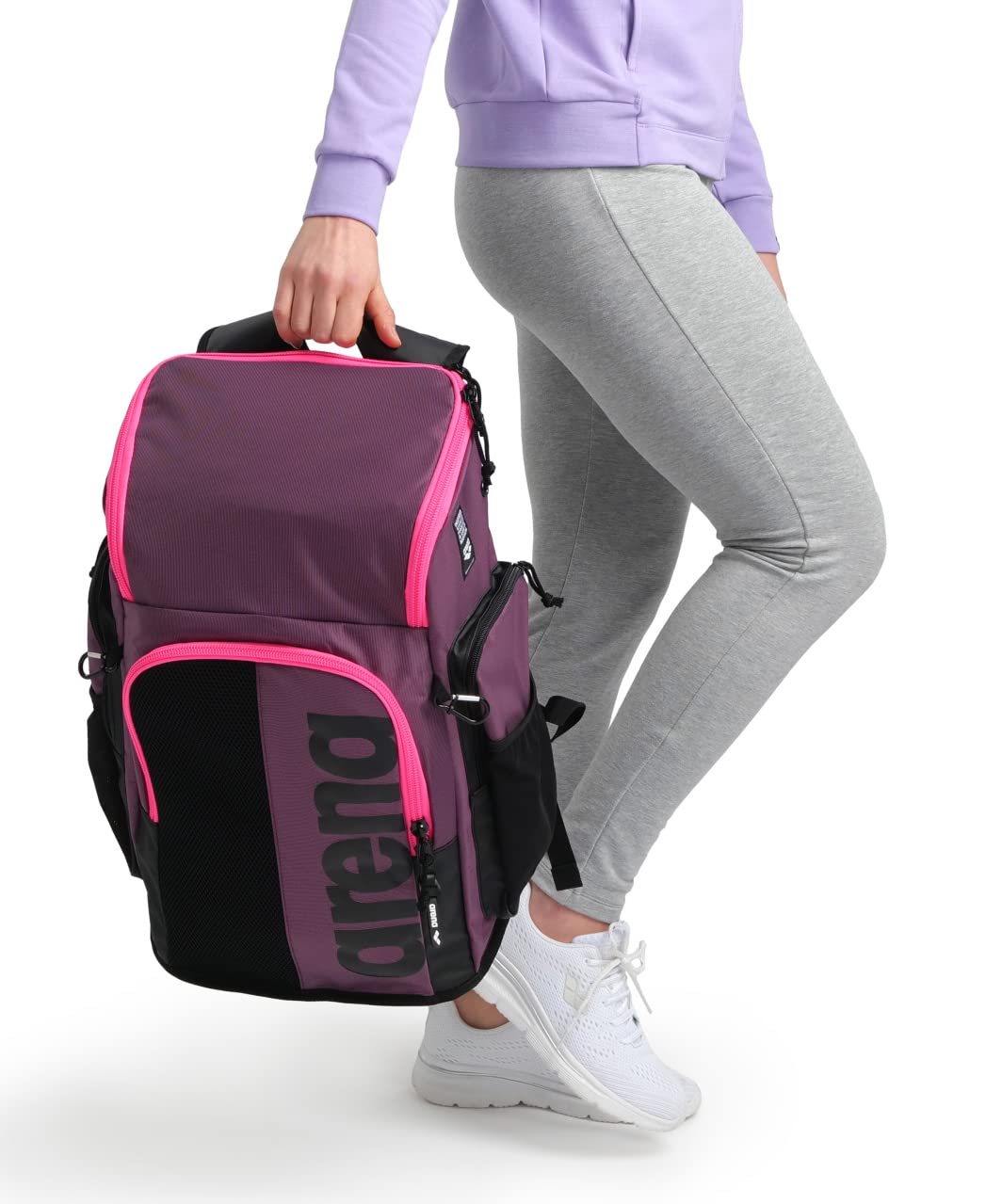 ARENA Spiky III Schwimm Rucksack 45, Freizeit- und Sportrucksack aus Wasserabweisendem Material, Gep