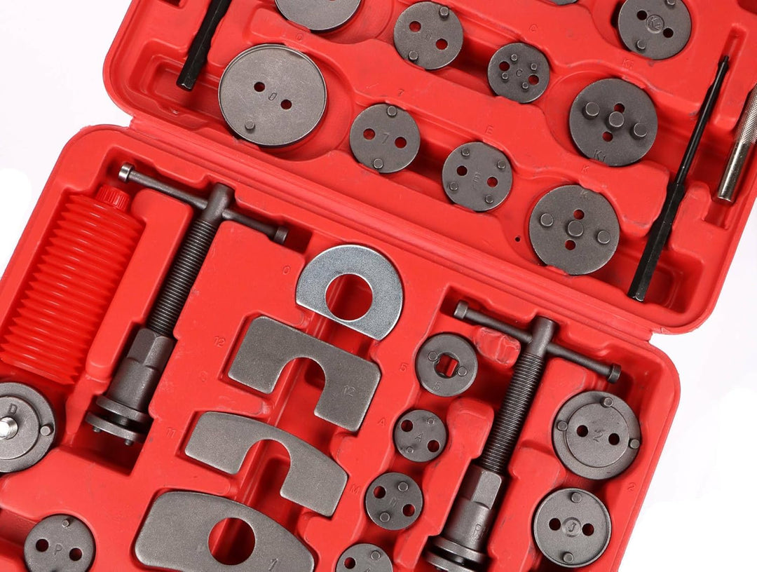 SIXTOL Brake Set 35 Bremskolbenrücksteller Set | 35tlg | Kunststoffkoffer | Rückstellwerkzeug zum de