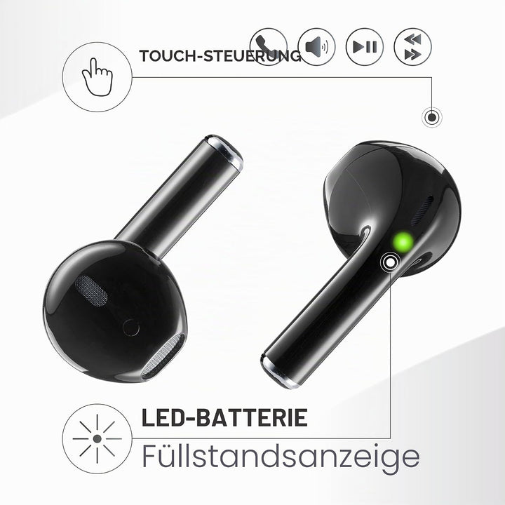 Music Sound, Spark TWS Kopfhörer, Bluetooth, Wireless, LED-Display, 30 Stunden Wiedergabe, automatis