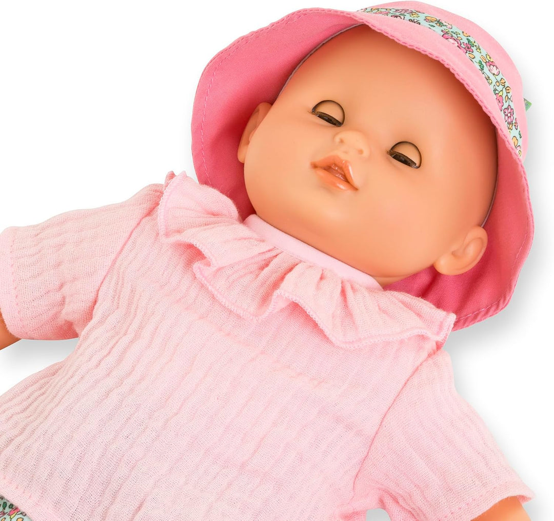 Mon Premier Poupon Badebaby Coralie, Weichkörper-Badepuppe mit Badetier, Schlafaugen, abnehmbare Kle