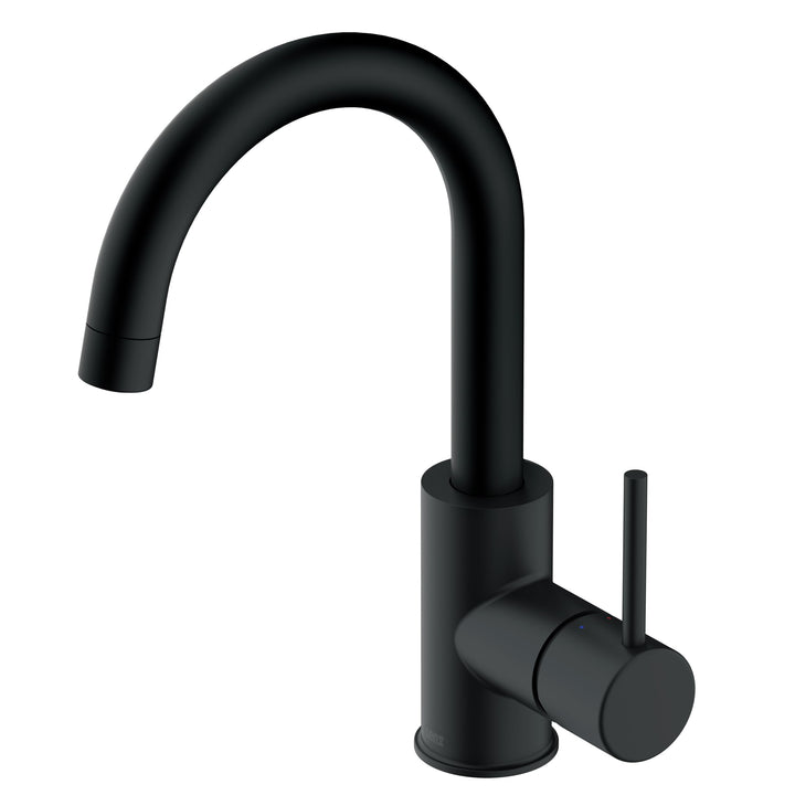 Lenz BOW² Waschtischarmatur schwarz-matt 46010251, Schwarz-matt