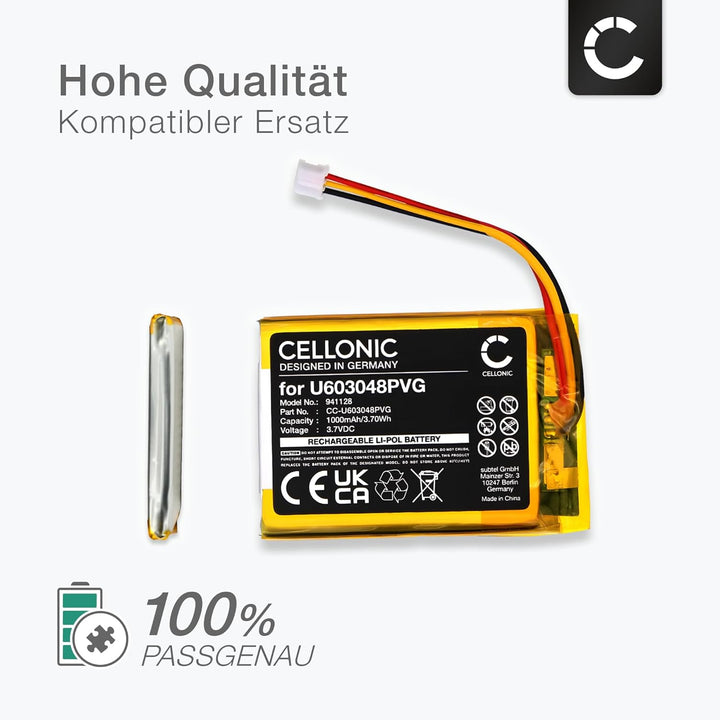 CELLONIC® Ersatz Akku U603048PVG kompatibel mit Astro Gaming C40 TR Wireless Controller Ersatzakku 1