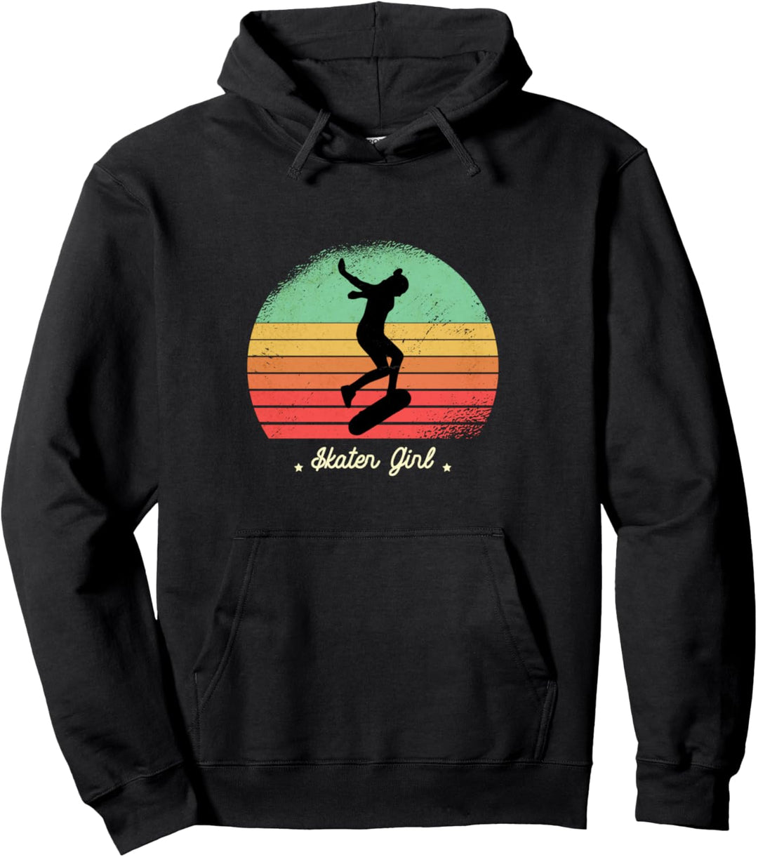 Skateboard Girl cooles Skater Girl Pullover Hoodie