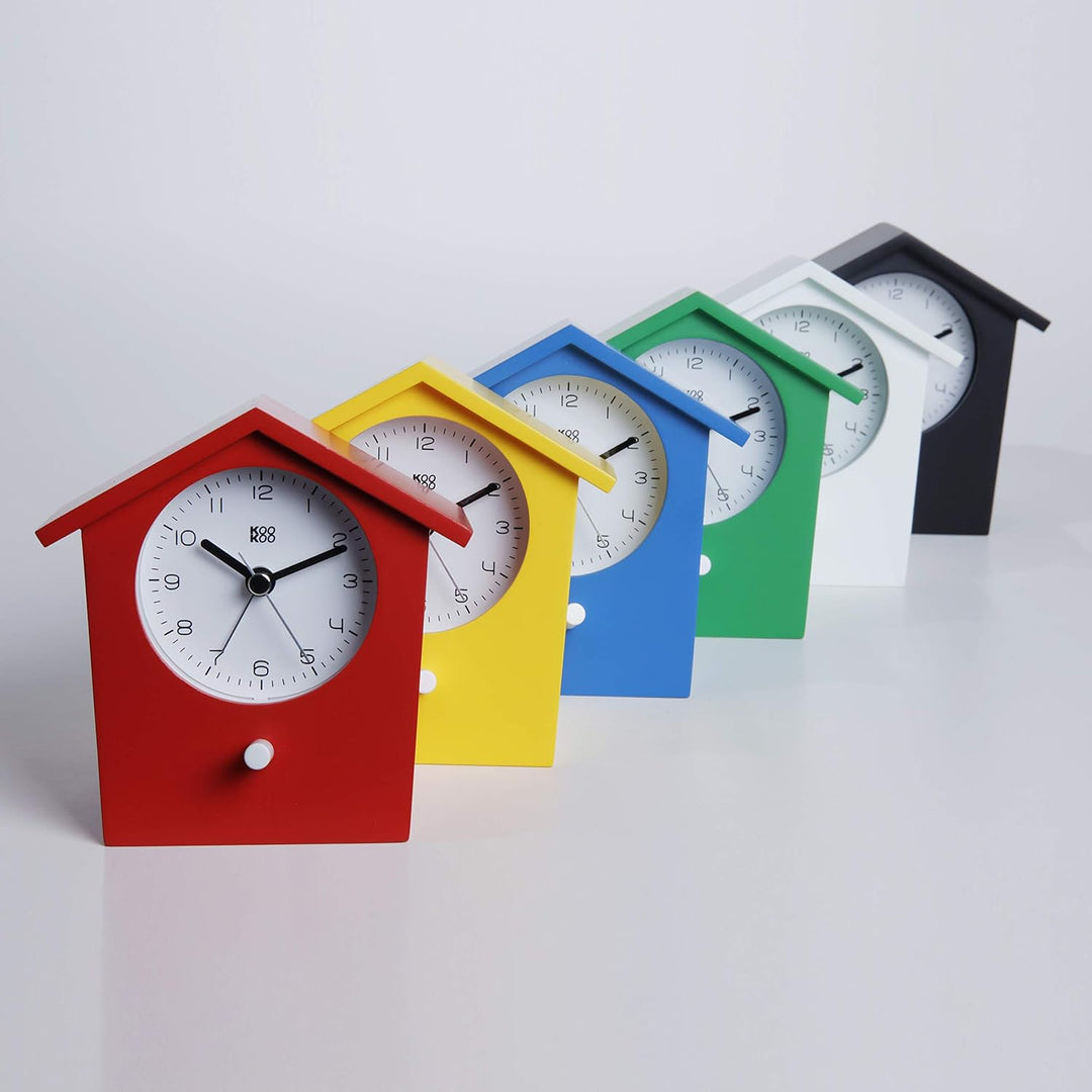 KOOKOO EarlyBird Gelb, Wecker mit Vogelmelodie (Originalaufnahme) oder Dreiklangton, Gelb