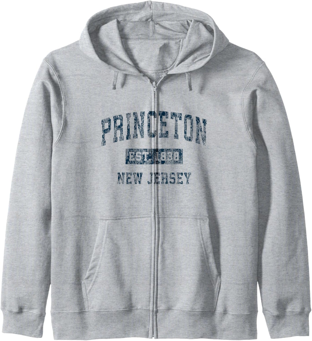 Princeton New Jersey NJ Vintage-Sportdesign, Marineblau Kapuzenjacke