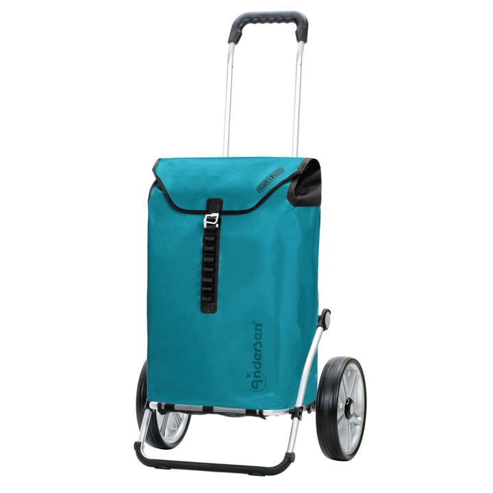 Andersen Shopper Royal mit Kugellager Alu klappbar mit Kugellagerrad Ø 25 cm und 49 Liter Tasche Ort