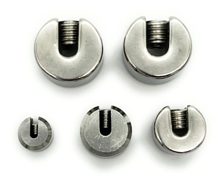 Klemmstopper Stoppklemme Edelstahl V4A | Drahtseil Ø 4mm | 10 Stück | Grösse und Menge WÄHLBAR | Dra