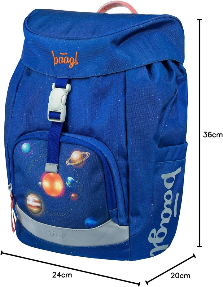Baagl Schulranzen für 1. Klasse Jungen, Airy Schulrucksack, Ultraleicht Schule Tasche Kinder, Schult