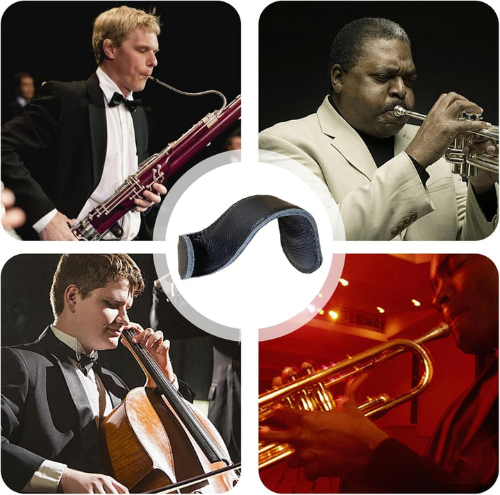 Trombones Trombone Accessoires, S-Form Posaune Grips Wrap-Stütze, Leder-Kee-resistente tragbare Hand