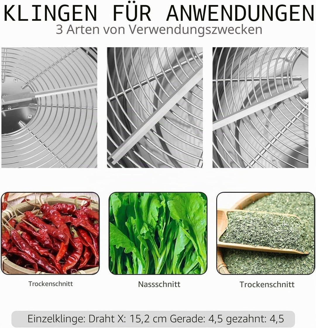 Mi hogar 16 Zoll Blatt Bowl Trimmer Maschine Twisted Spin Cut für Pflanze Knospe und Blume mit verbe