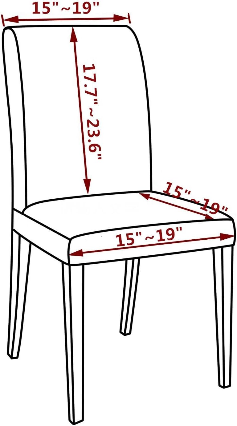 iEventStar Stuhlhussen Kunstleder PU Leder Lederoptik Wasserdicht Stuhlbezüge Sitzfläche Stuhlbezug