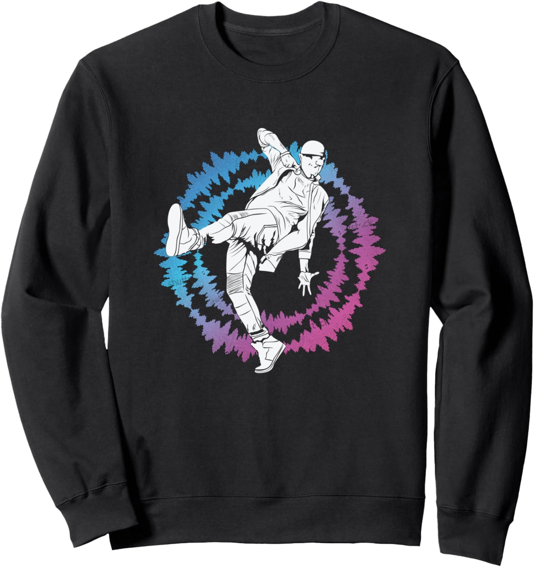 Tanzender Breakdance-Beat Sweatshirt