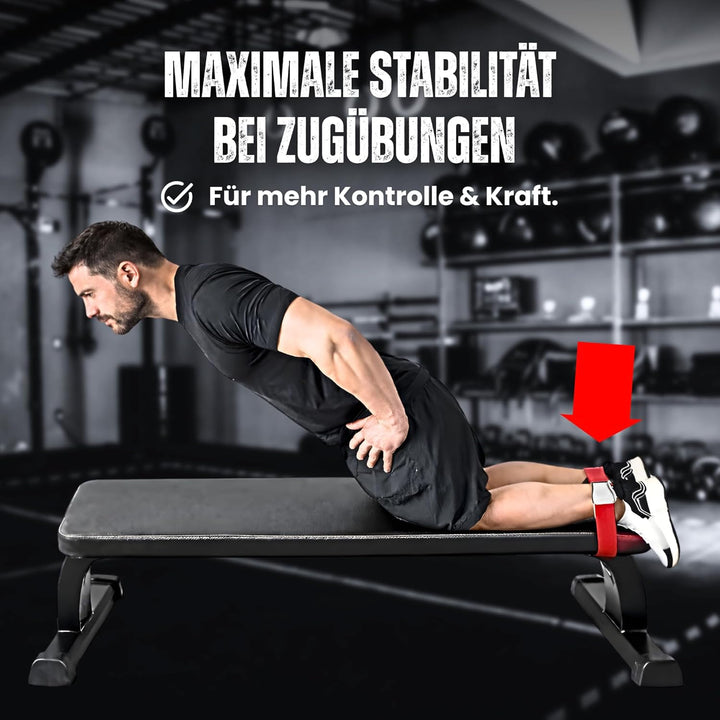 KraftGurt - Trainingsgurt zum Anschnallen an Fitnessgeräten - Für Bodybuilding, Powerlifting &amp; Muske