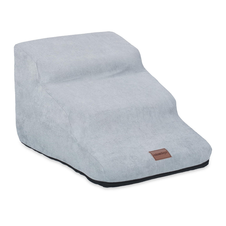 Relaxdays Hundetreppe 3 Stufen, für Hunde & Katzen, HBT: 33 x 41 x 54 cm, weiche Haustiertreppe, Bet