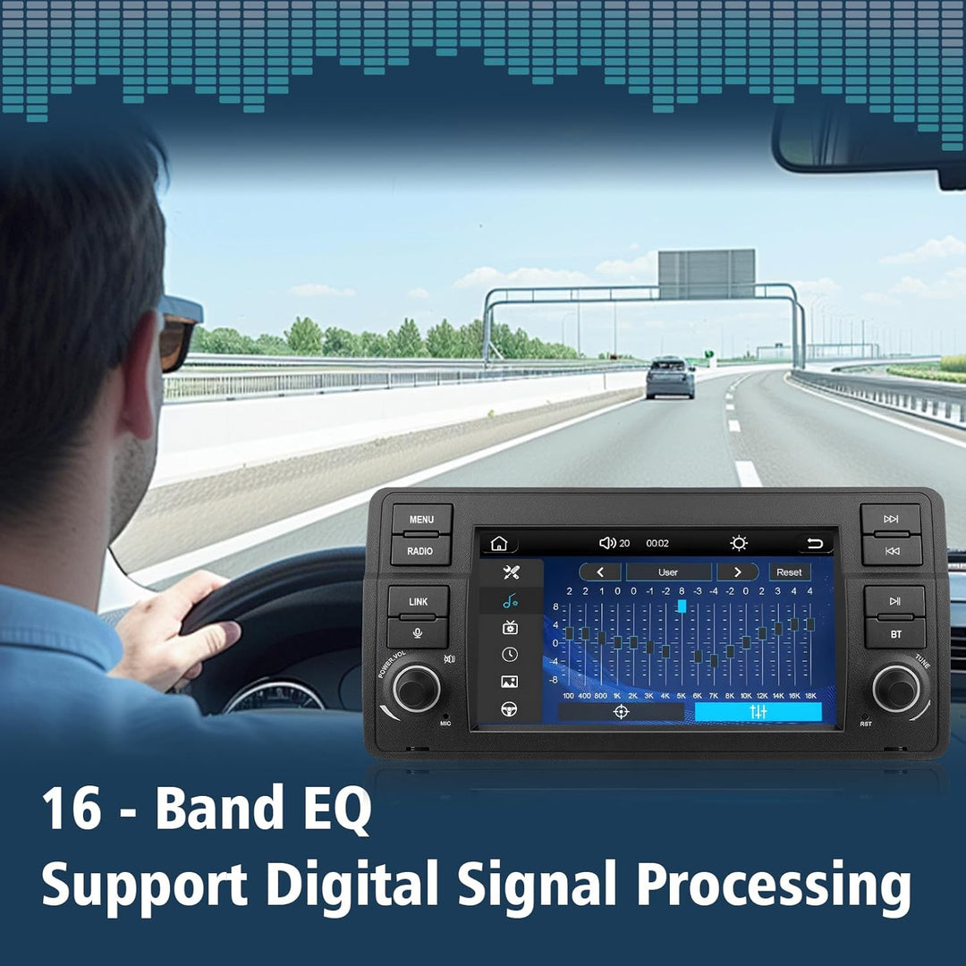 Linux Autoradio für BMW E46 3er (1999-2004) – Start in 3–5 Sekunden | 7“ Display mit integriertem Ap