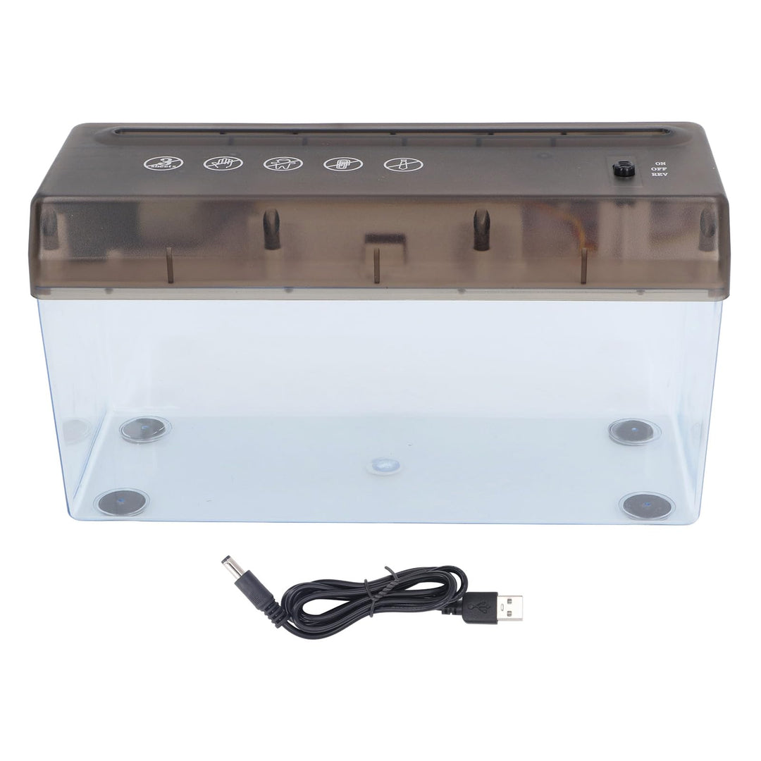 Marhynchus Elektrischer A4-Aktenvernichter, Tragbarer, Batteriebetriebener USB-Aktenvernichter mit S