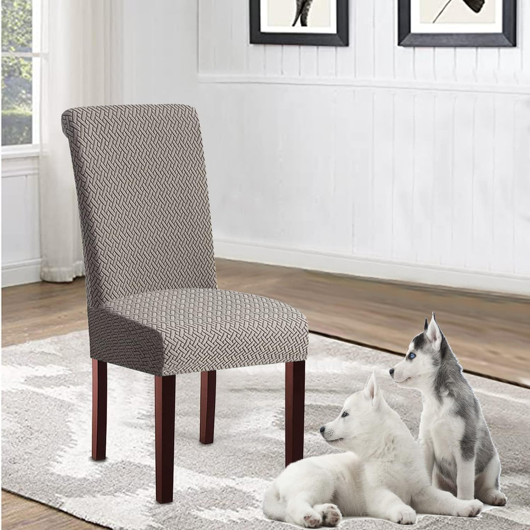 Moderne Stuhlhussen 1er/2er/4er/6er Set, Stretch Stulhhussen Schwingstuhl Elastisch Abnehmbarer Wasc