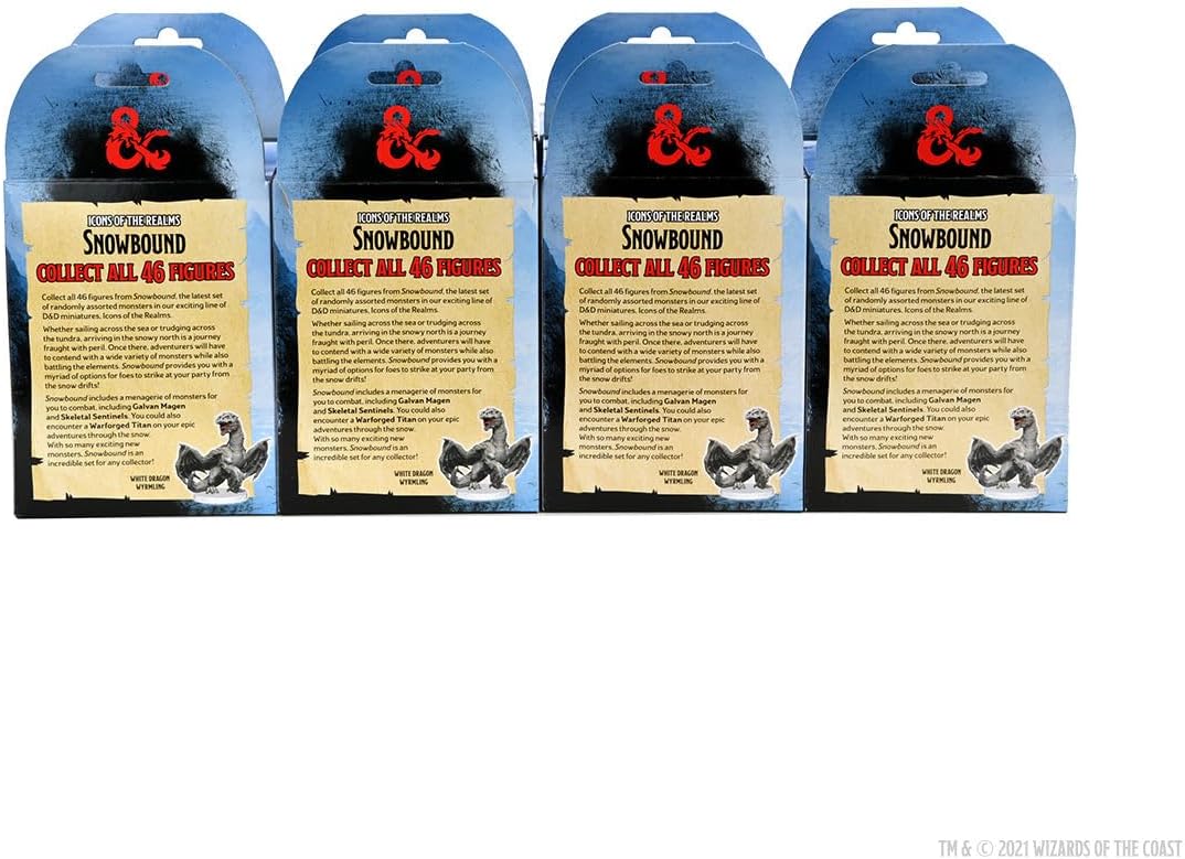 Rubie's Wizkids D&D Icons of The Realms: Snowbound Booster Brick (8) | DnD Miniaturen Halloween 32 S
