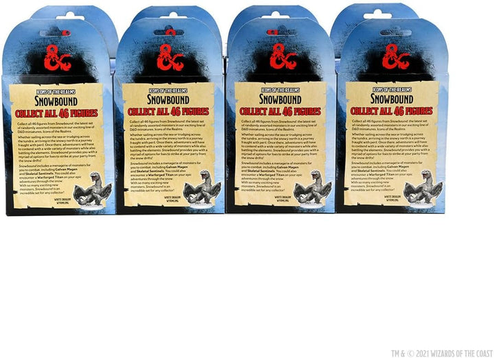 Rubie's Wizkids D&D Icons of The Realms: Snowbound Booster Brick (8) | DnD Miniaturen Halloween 32 S