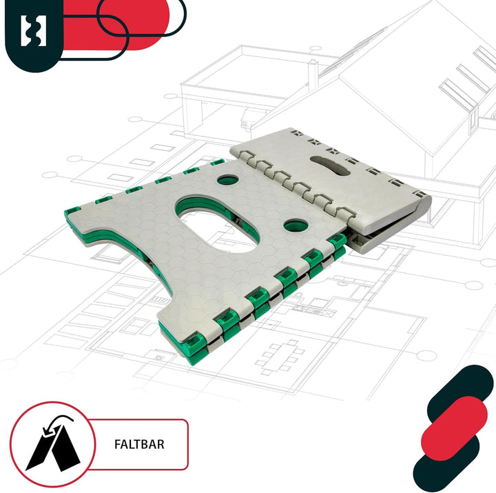 KOTARBAU® Tritthocker klappbar - 27 cm - Klappstuhl - Sitzhocker - Klapphocker - rutschfest & Stands