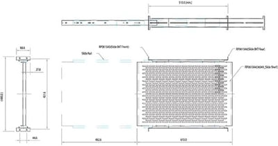 StarTech.com 2 HE Schiebefachboden für Server Rack Montage - Einstellbare Einbautiefe von 51 bis 74