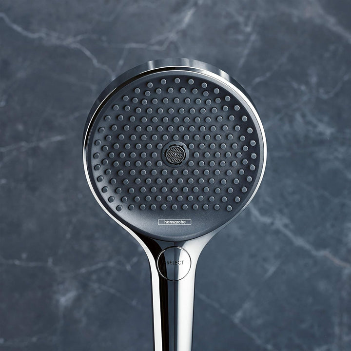 hansgrohe Duschsystem Rainfinity 130mm (Duschkopf, Schlauch 160cm, Halter, 3 Strahlarten) chrom Chro