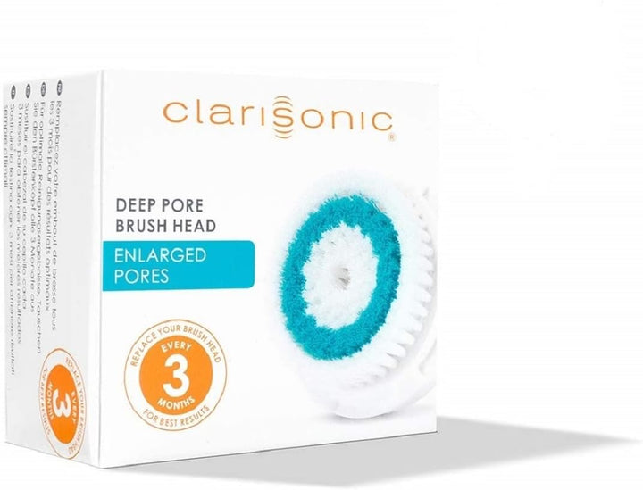 Clarisonic Deep Pore Gesichtsreinigungsbürstenkopf, kompatibel mit Mia 1, Mia 2, Mia Fit, Alpha Fit,