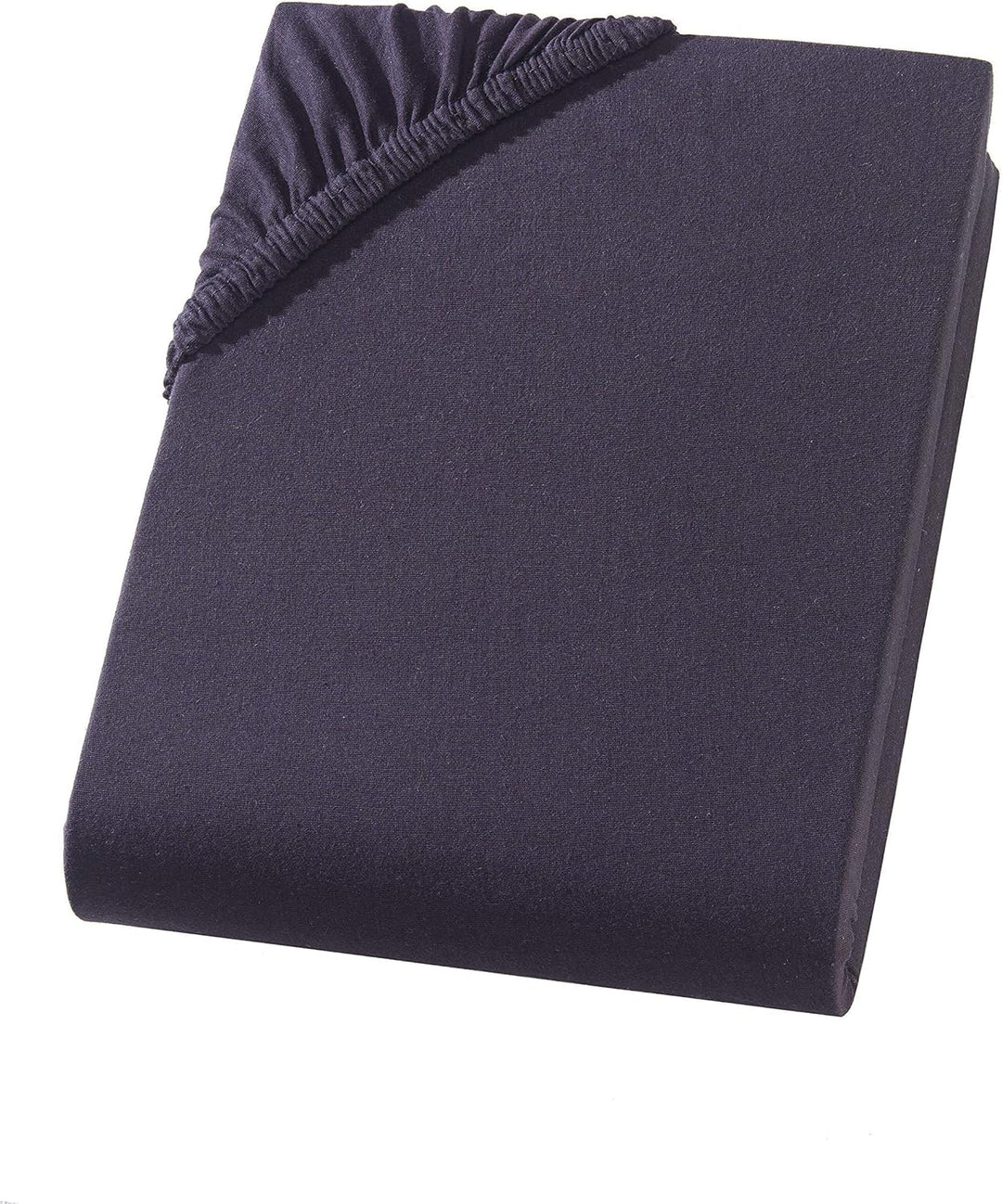 Topper Spannbettlaken Zestri ? Betttuch Schwarz 140x200 bis 160x200 cm Spannbetttuch - Steghöhe 10 c