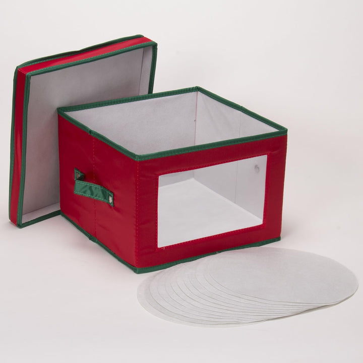 Household Essentials Aufbewahrungsbox, Polyester, rot, Einheitsgrösse Teller, Teller