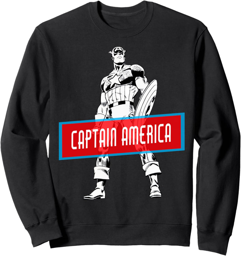 Marvel Avengers Captain America Simple Portrait Sweatshirt