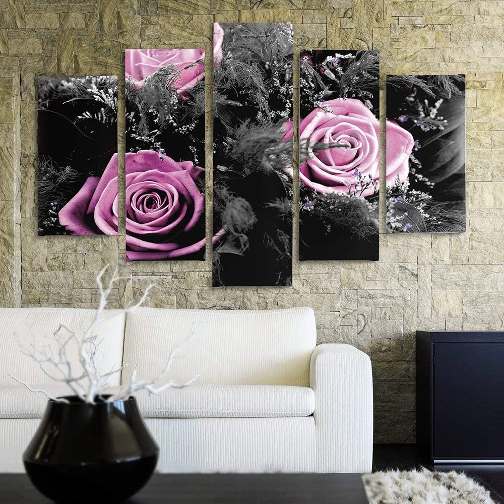 Feeby. Leinwandbild - 5 Teile - Bilder, Wand Bild, Wandbilder, Kunstdruck XXL, 5-Teilig, Typ A, 150x