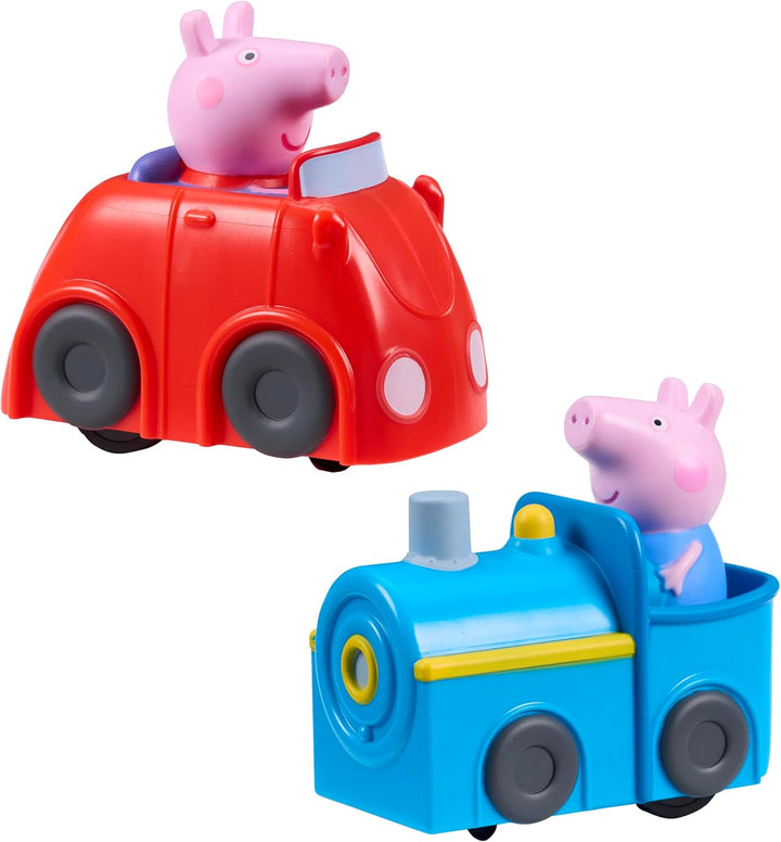 Peppa Wutz Whizz Around Spielset Flotte Stadt – Motorisierte Fahrzeuge mit Schienen &amp; Strasse, Elekt