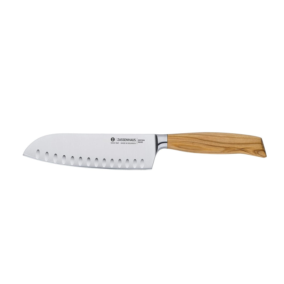 Zassenhaus Santokumesser 16 cm Edition Olive Kullenschliffmesser Küchenmesser