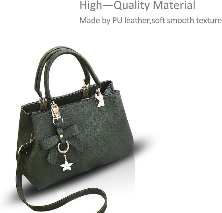 NICOLE & DORIS Damen Handtaschen Designer Tasche Elegante Frauen Umhängetasche PU Leather Shopper He