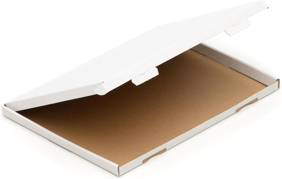 KK Verpackungen 50 x Grossbriefkartons DIN A4 für die Post 332 x 245 x 15 mm Weiss