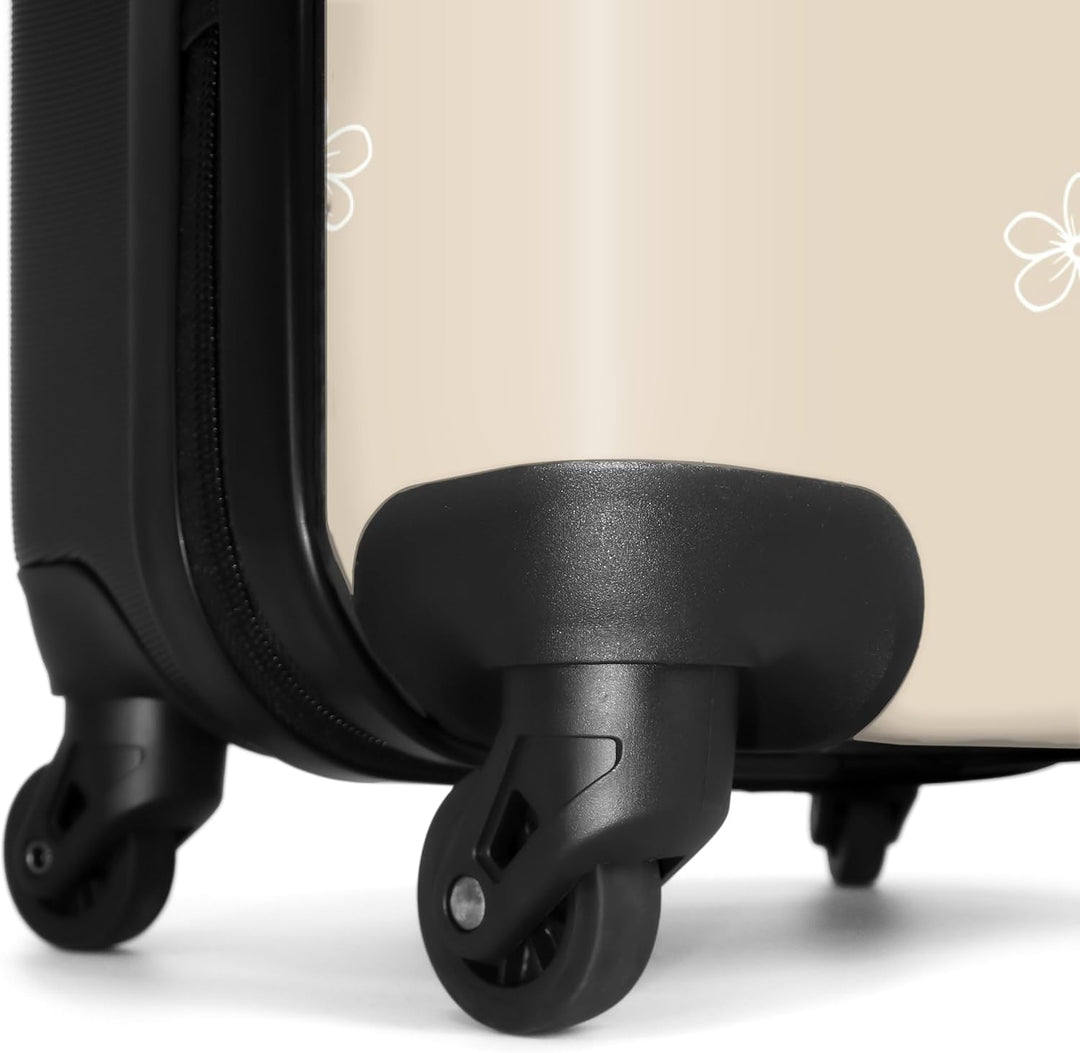 Koffer Mittelgross 67x43x25 cm Hartschalenkoffer L Trolley Rollkoffer 4 Rollen Leicht Hartschale Mit