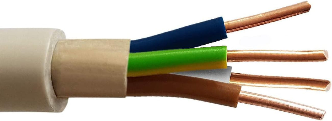 OKSI® OKSI 20m NYM-J 4x1,5 mm² Mantelleitung Feuchtraumkabel Elektrokabel Kupfer Made in Germany 107