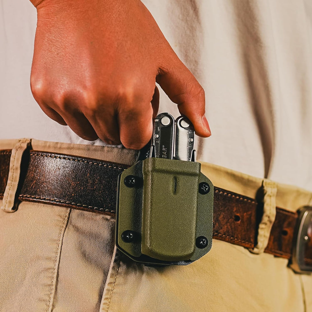 TACTICAL GEEK TX3 Multi-Tool Scheide Holster, Einstellbare Halterung mit Rückenclip, Grün Grün-tx3,