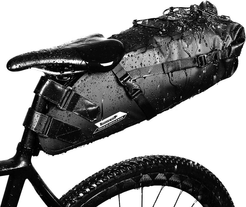 WATERFLY 10L Wasserdichte Satteltasche Fahrradtasche Fahrradsitz Tasche Sportsatteltasche Aufbewahru