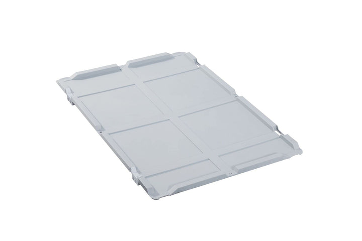 Scharnierdeckel Eurobox NextGen | BxT 40x30cm | Ohne Scharnierbeschläge | Grau | Eurobehälter, Trans