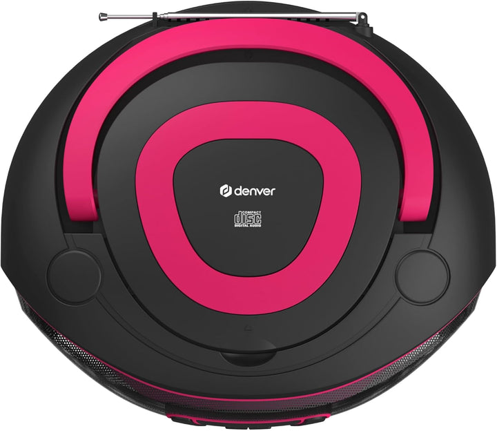 Denver DAB+ Boombox Mit DAB+/FM-Radio, Bluetooth-Funktion,Pink Rosa, Rosa