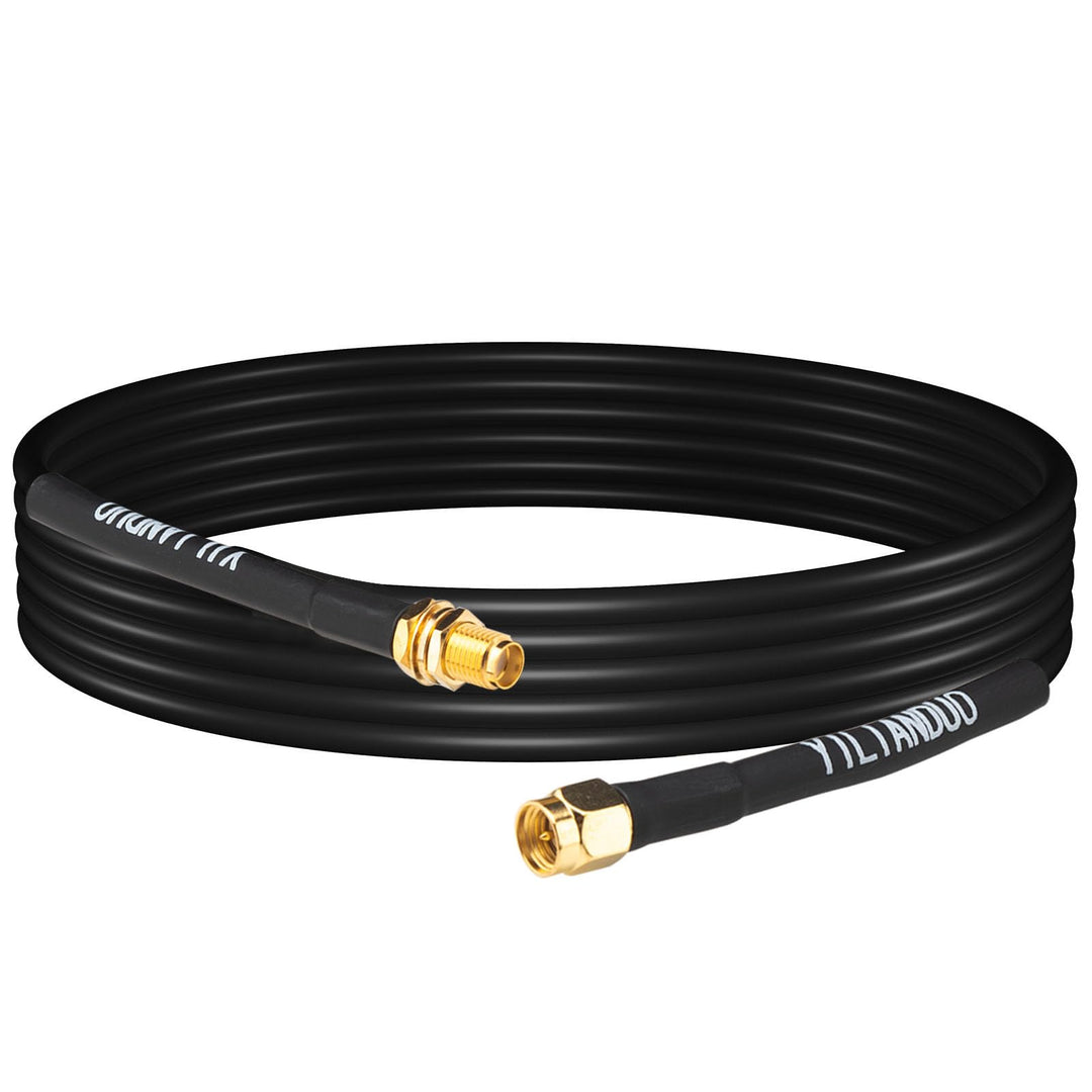 SMA WiFi Antennenkabel RG58 5M SMA Buchse auf Stecker Verlustarmes 50 Ohm Koaxkabel WLAN Verlängerun