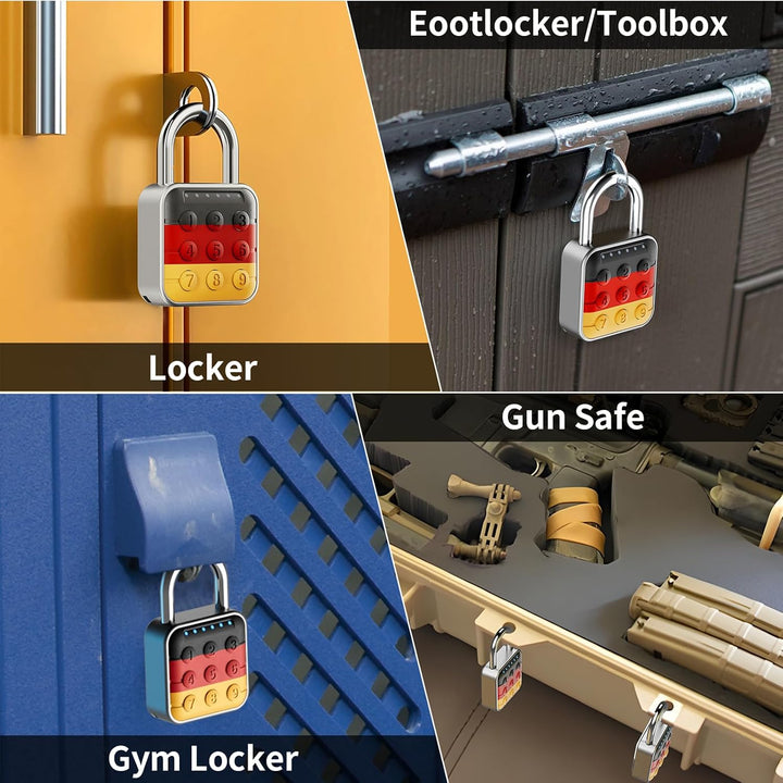 Zahlenschloss, Zahlenschloss für Spind, Schliessfachschloss & Gym Locker Lock - Hohe Sicherheit, ein